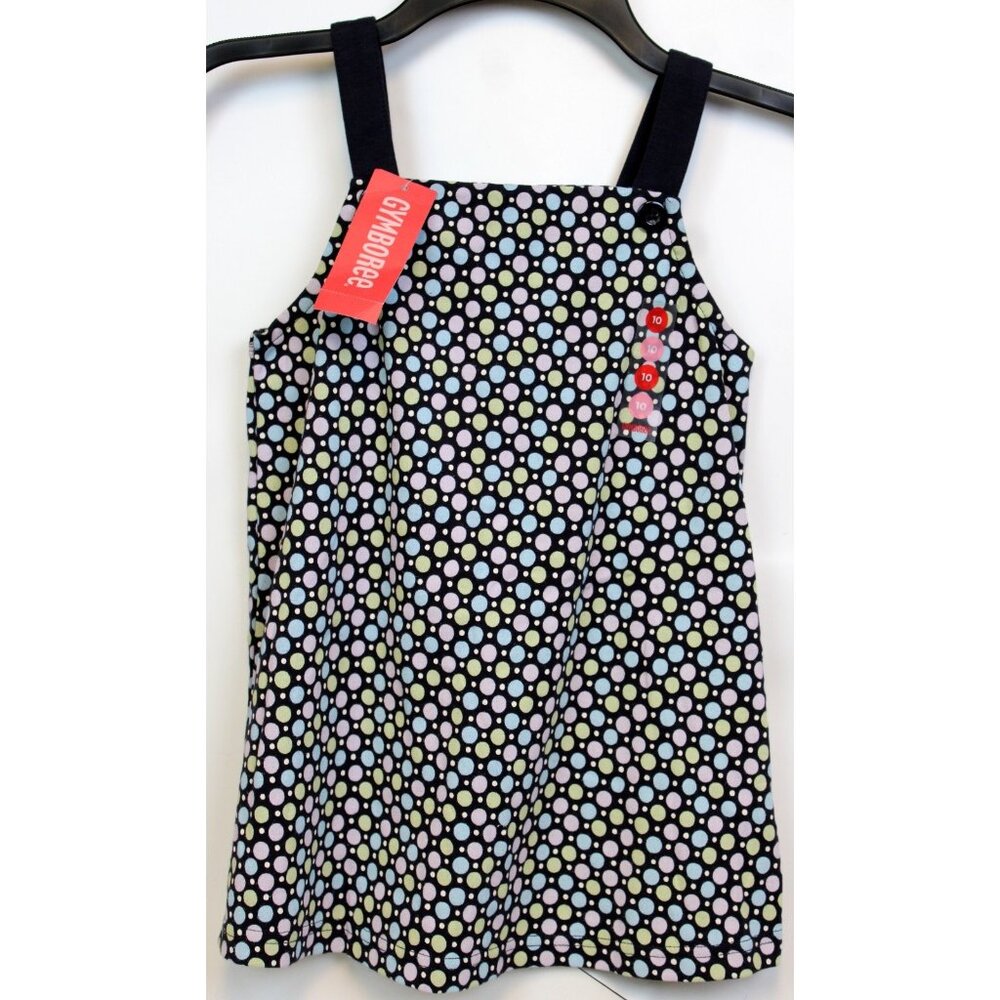 2008 Gymboree Petite Mademoiselle sz 4 Swing Tank Navy Polka Dot Paris Pastel